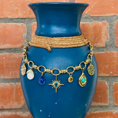 Metavasis Blue Necklace