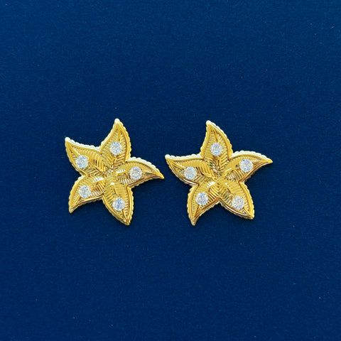 Glam Starfish Earrings