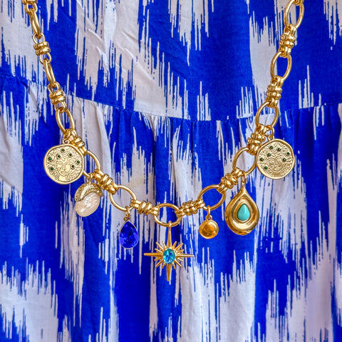 Metavasis Blue Necklace