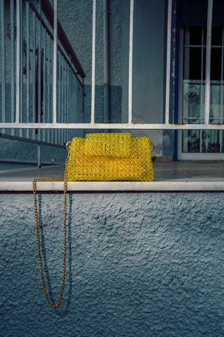 Kalypso Crystal Bag - Yellow