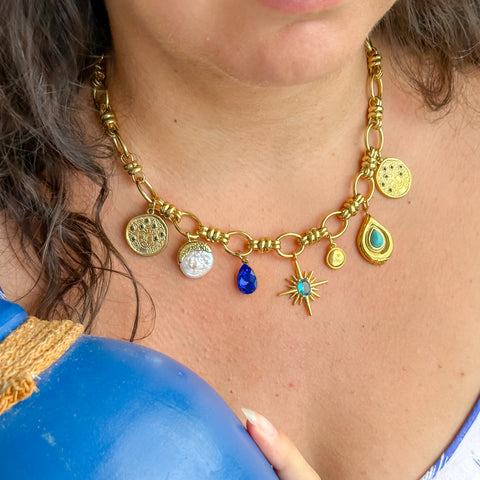 Metavasis Blue Necklace