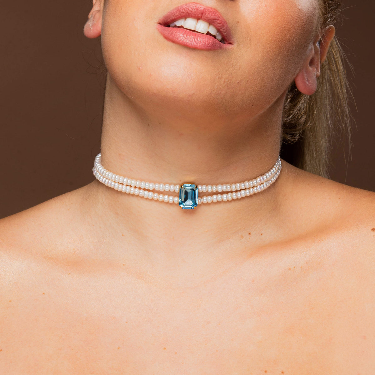 Aquamarine Whisper Choker