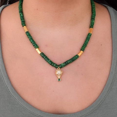 Emerald Panther Necklace