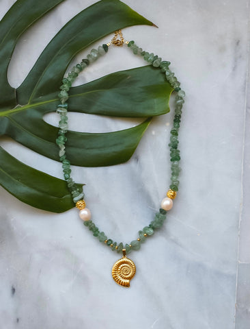 Shell Green Necklace