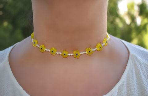 Daisy Millefiori Necklace